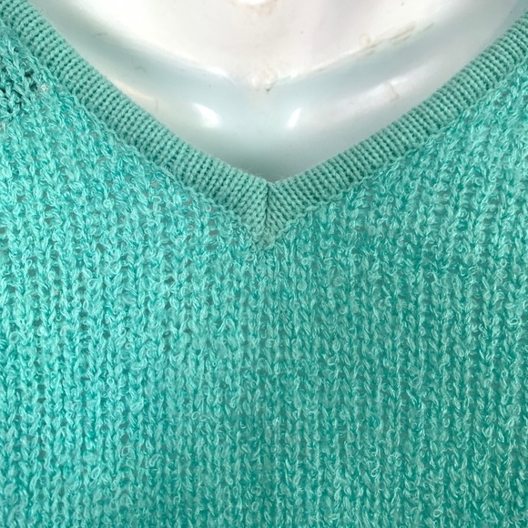 ANDREW ST JOHN Vintage V-Back Chunky Sweater sz M - Picture 16 of 16